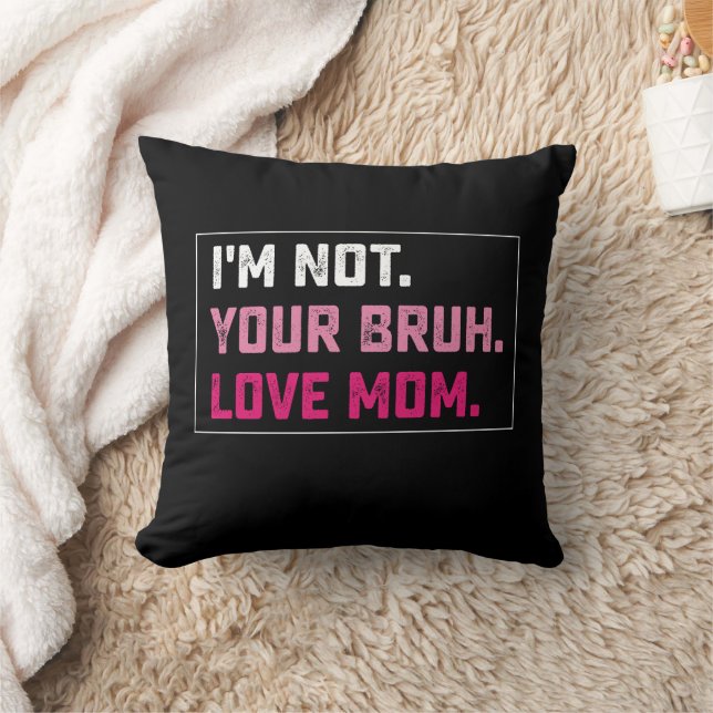 Almofada Não sou sua mana amor mãe Groovy Dia das Mães (Cobertor)