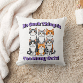 Almofada Não, tal coisa como tantos gatos!