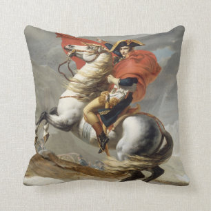 Almofada Napoleão atravessando os Alpes - Jacques-Louis Dav