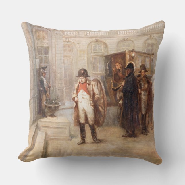 Almofada Napoleon após Waterloo (óleo em canvas) (Frente)