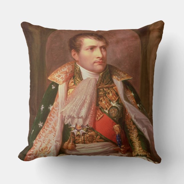 Almofada Napoleon Bonaparte (1769-1821), como o rei de (Frente)