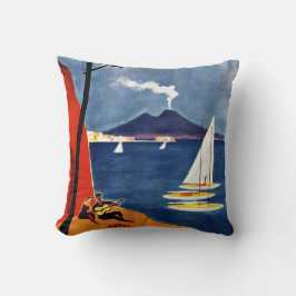 Almofada Napoli (Nápoles) Itália viagens vintage travesseir