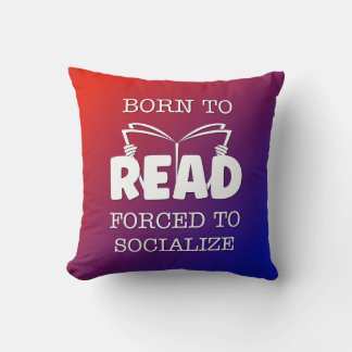 Almofada Nascer a ser lido forçado a socializar