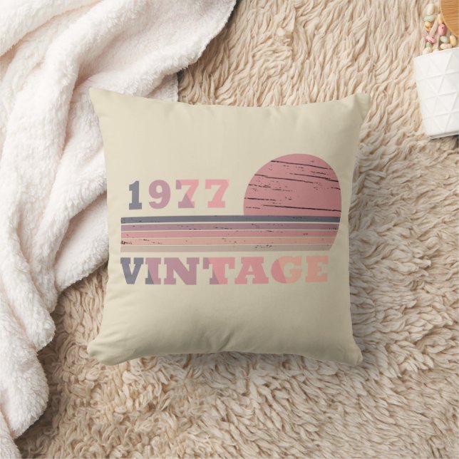 Almofada nascer em presente de aniversário de 1977 (Cobertor)