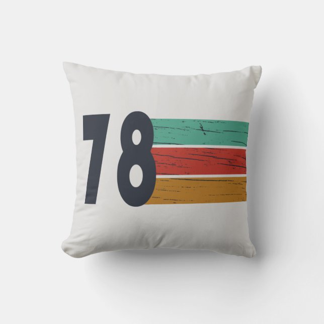 Almofada Nascer em presente de aniversário de 1978 (Frente)