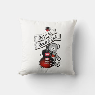 Almofada Nascer para Rock and Roll Baby Bear Kids Guitar Mu