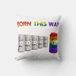 Almofada Nascer Por Esta Via LGBT Rainbow Stripe LGBT