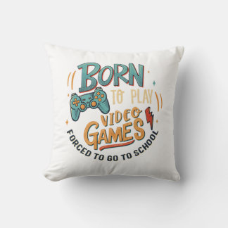Almofada nascido para jogar videogames