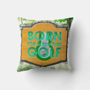 ALMOFADA NASCIDO PARA O GOLFE MINIATURA