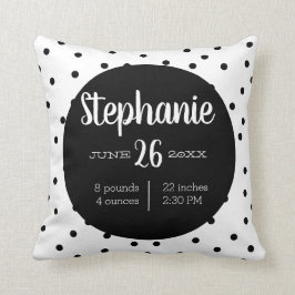 Almofada Nascimento, anúncio moderno de bebê infantil