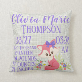 Almofada Nascimento floral da natureza da flor do Fox do