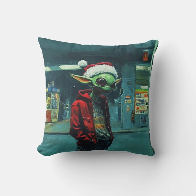 Almofada Natal Alien (Frente)