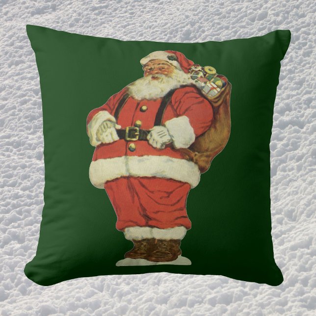 Almofada Natal Antigo, Papai Noel Vitoriano com Brinquedos (Criador carregado)