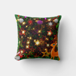 Almofada Natal Colorido e Travesseiro decorativo de Ano Nov
