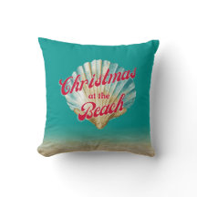 Natal costeiro em Beach Sand e Seashell