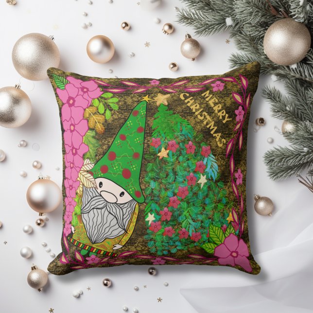 ALMOFADA NATAL DE MERCADORIAS PERSONALIZADO COM ÁRVORE XMAS (Criador carregado)