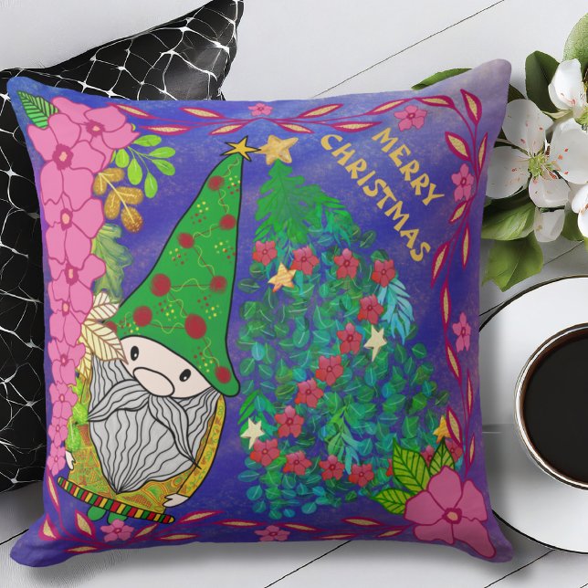 ALMOFADA NATAL DE MERCADORIAS PERSONALIZADO COM ÁRVORE XMAS (Criador carregado)