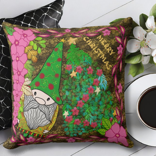 ALMOFADA NATAL DE MERCADORIAS PERSONALIZADO COM ÁRVORE XMAS (Criador carregado)