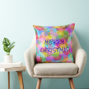 ALMOFADA NATAL DE MERCADORIAS PERSONALIZADO COM COR ESPARAD