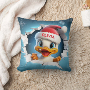 Almofada Natal de Pato 3D