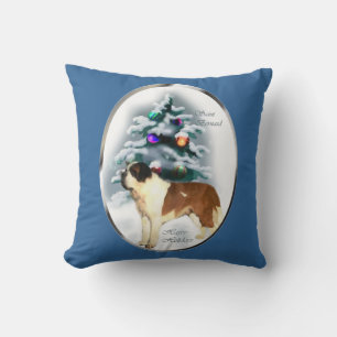 Almofada Natal de St Bernard