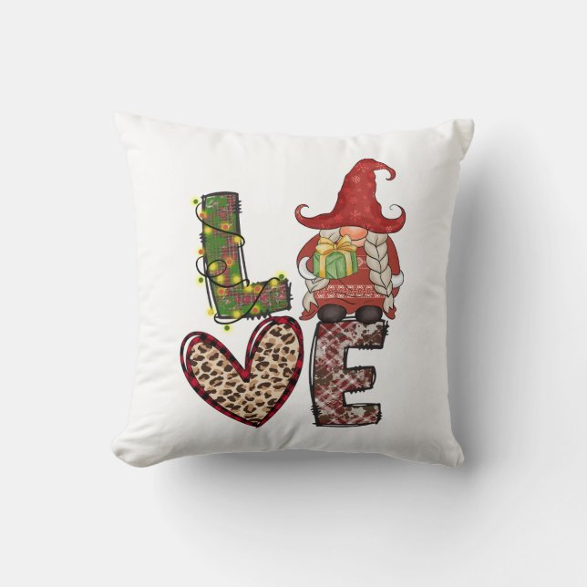 Almofada Natal Decor Amor Gnomos (Frente)