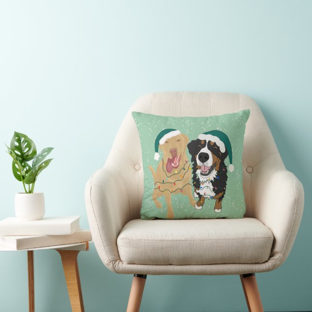 Almofada Natal Dudley E Bernese (Cadeira)