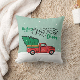 Almofada Natal em campo de papais noeis - Natal em campo