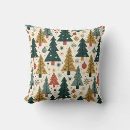 Almofada Natal em Estilo Moderno de Meados do Século