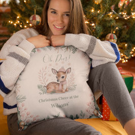 Almofada Natal em Família Personalizado