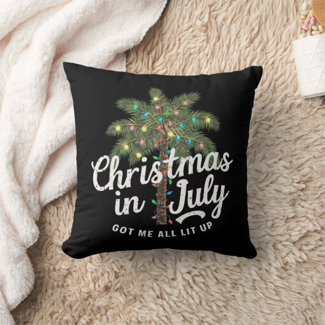 Almofada Natal em Julho Me Deixou Todo Animado (Cobertor)