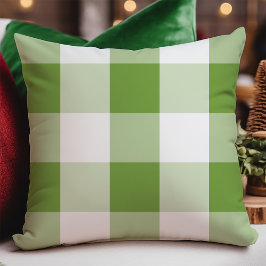 Almofada Natal em Xadrez Verde de Búfalo