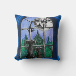 Almofada natal, "esperando papais noeis"