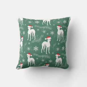 Almofada Natal Iggy Italiano Greyhounds in Snow Thor