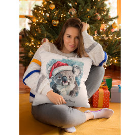 Almofada Natal Koala, personalizável