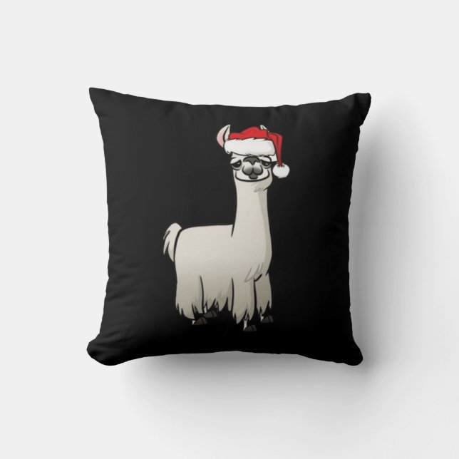 Almofada Natal Lama T-Shirt (Frente)