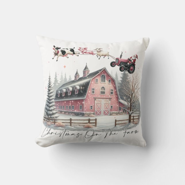Almofada Natal na Fazenda, Feliz Natal (Frente)