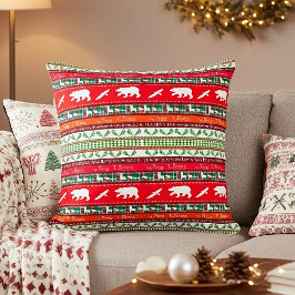 Almofada Natal na floresta