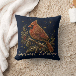 Almofada Natal nas Estrelas | Cardinal Vermelho