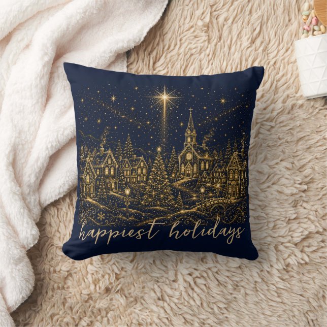 Almofada Natal nas Estrelas | Vila de Natal (Cobertor)