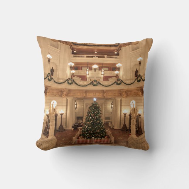Almofada Natal no Capitólio Estadual da Pensilvânia (Frente)