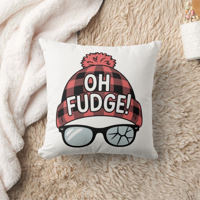 Almofada Natal Oh Fudge Férias de Natal Piada de Férias  (Cobertor)