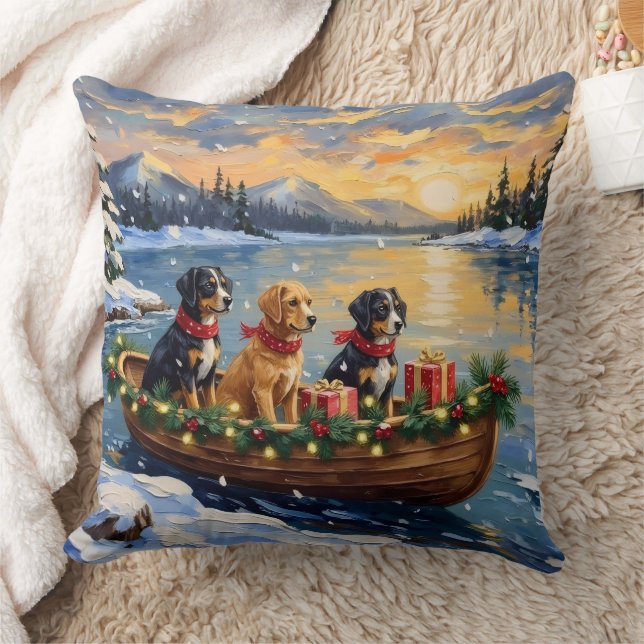 Almofada Natal Papillon em Barco de Férias (Cobertor)