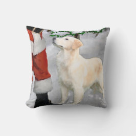 Almofada Natal para ouro Retriever
