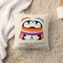 Natal Personalizado de Pinguins Lésbicas Aconchega