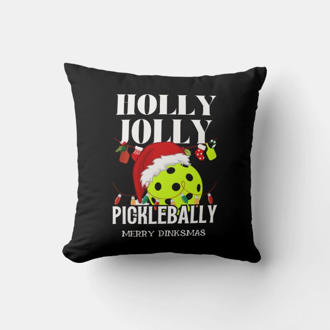 ALMOFADA NATAL PICKLEBALLY HOLLY JOLLY (Frente)