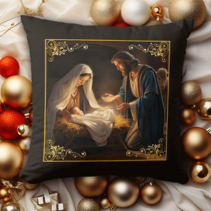 Almofada Natal Santa Família Religiosa