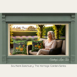 Almofada Native Butterfly Weed & Hummingbird Art