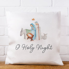 Almofada Natividade branca Natal religioso