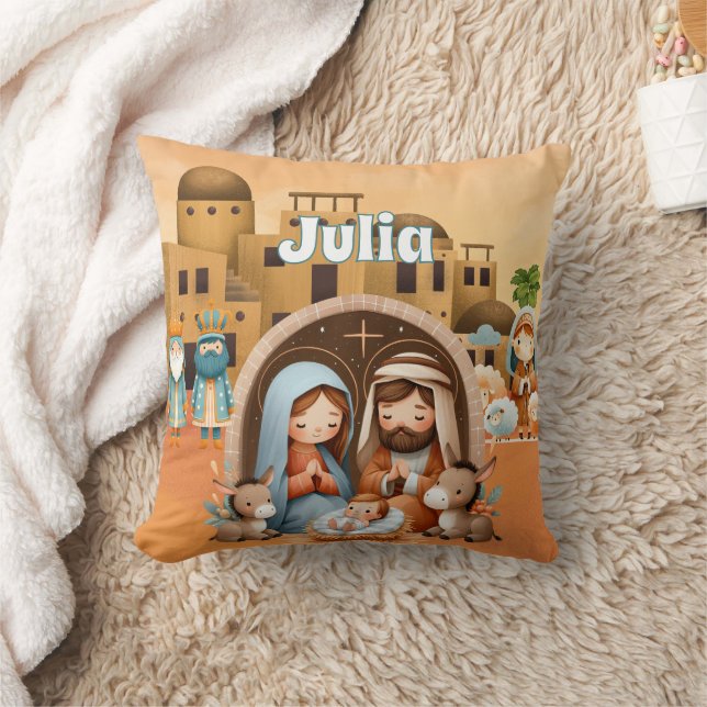 Almofada Natividade Personalizada  (Cobertor)